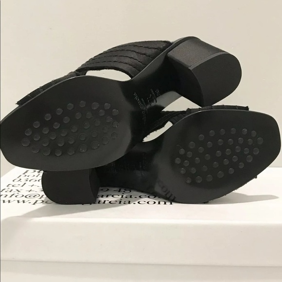 Pedro Garcia XAIL Black Satin Mule Shoe - Picture 9 of 11